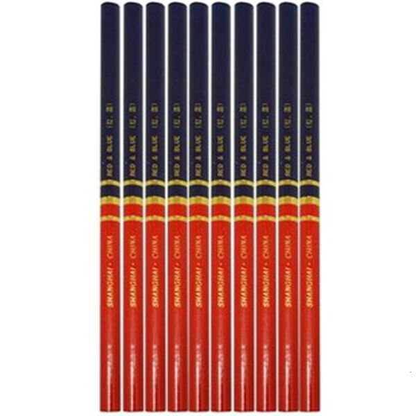 painting pens zhonghua brand 120 special round bar all red blue color marking pencil made in shanghai, Black;red
painting pens zhonghua brand 120 special round bar all red blue color marking pencil made in shanghai, Black;red