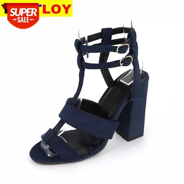 2020 new ultra-high-heeled sandals european and american summer size 43 thick heel button women's shoes #0i10, Black
2020 new ultra-high-heeled sandals european and american summer size 43 thick heel button women's shoes #0i10, Black