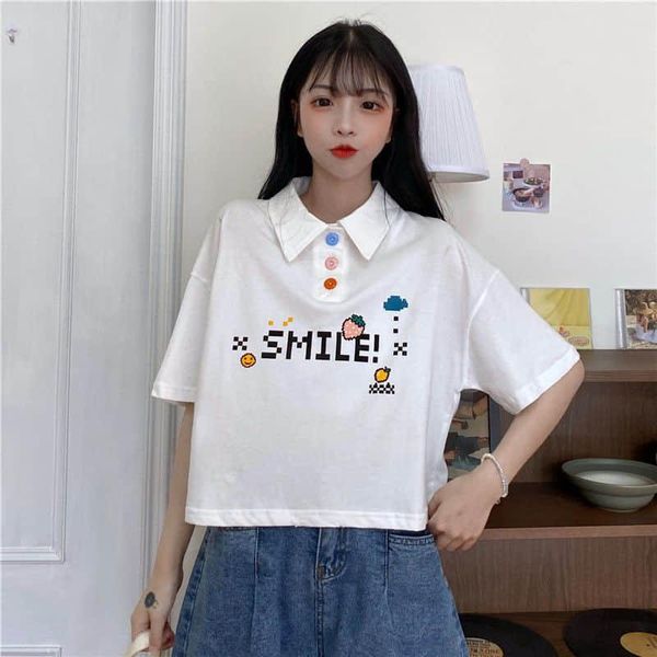 women's t-shirt 2021 spring summer graphic tees casual loose short sleeve korean punk sweatshirts shirts for women oversized print, White
women's t-shirt 2021 spring summer graphic tees casual loose short sleeve korean punk sweatshirts shirts for women oversized print, White