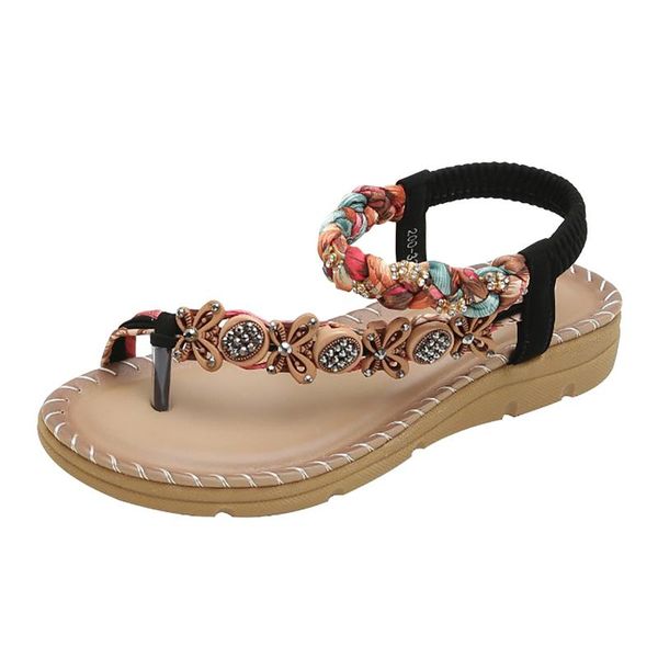 sandals bohemian wedge woman fashion metal decoration casual women summer shoes ladies non-slip sandalias plus size, Black
sandals bohemian wedge woman fashion metal decoration casual women summer shoes ladies non-slip sandalias plus size, Black