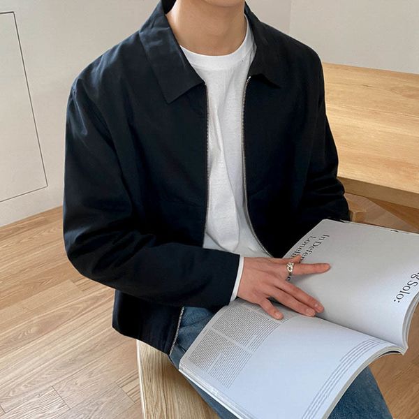 men's jackets solid lapel with zipper casual korean male jacket loose black fashion plus size new man spring bi0h, Black;brown
men's jackets solid lapel with zipper casual korean male jacket loose black fashion plus size new man spring bi0h, Black;brown