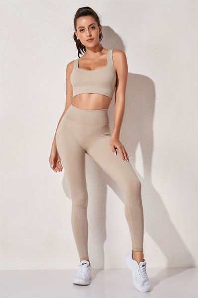 tracksuits ladies sports suit t18 (8-color 3-piece set) jinsugan beauty professional running seamless fitness bra, Gray
tracksuits ladies sports suit t18 (8-color 3-piece set) jinsugan beauty professional running seamless fitness bra, Gray