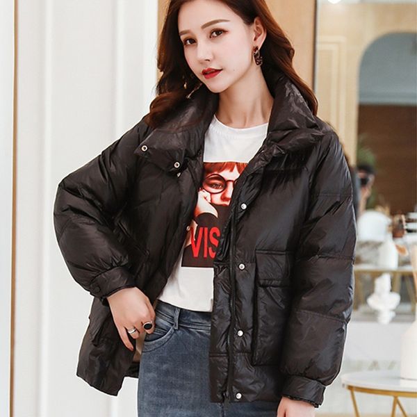2021 new winter women 90% white duck parkas casual female stand collar loose big pocket black snow warm down coat 37ir
2021 new winter women 90% white duck parkas casual female stand collar loose big pocket black snow warm down coat 37ir