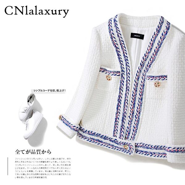 women's jackets women 2021 fashion white tweed jacket coat vintage v neck pockets wool female outerwear chic casaco feminino, Black;brown
women's jackets women 2021 fashion white tweed jacket coat vintage v neck pockets wool female outerwear chic casaco feminino, Black;brown