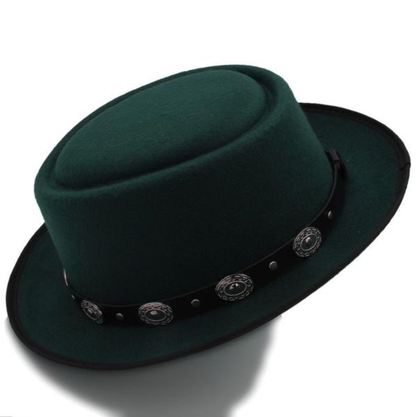stingy brim hats fashion women pork pie hat dad wool flat fedora for elegant lady gambler boater trilby size 58cm, Blue;gray
stingy brim hats fashion women pork pie hat dad wool flat fedora for elegant lady gambler boater trilby size 58cm, Blue;gray
