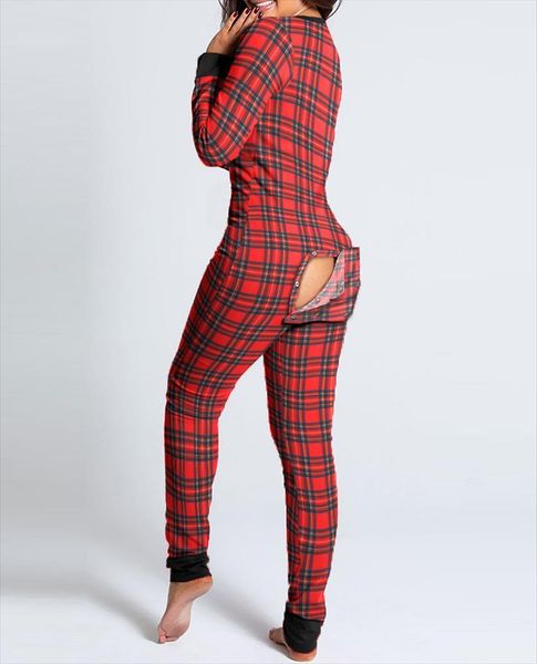 casual plaid long sleeve functional women rompers buttoned flap printed adults pajamas womens sleevewear detachable jumpsuits, Black;white
casual plaid long sleeve functional women rompers buttoned flap printed adults pajamas womens sleevewear detachable jumpsuits, Black;white
