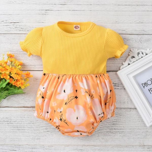 clothing sets baby girls casual romper floral printed pattern short sleeve one neck spring summer outfits, White
clothing sets baby girls casual romper floral printed pattern short sleeve one neck spring summer outfits, White