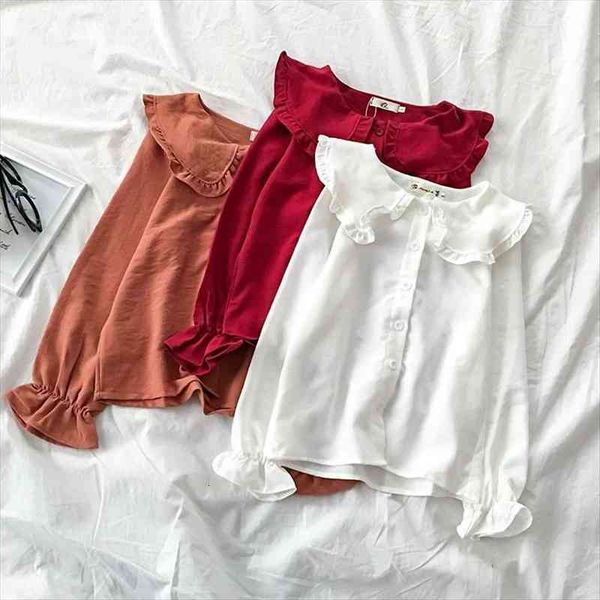 spring st collar lace womens shirt long sleeved chiffon fungus blusas ropa de mujer, White
spring st collar lace womens shirt long sleeved chiffon fungus blusas ropa de mujer, White