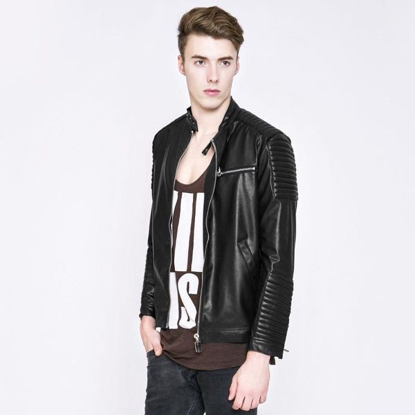 men's fur & faux autumn streetwear moto leather jacket men black mens real pu casaco slim fit jaqueta couro masculina coat tpy601
men's fur & faux autumn streetwear moto leather jacket men black mens real pu casaco slim fit jaqueta couro masculina coat tpy601