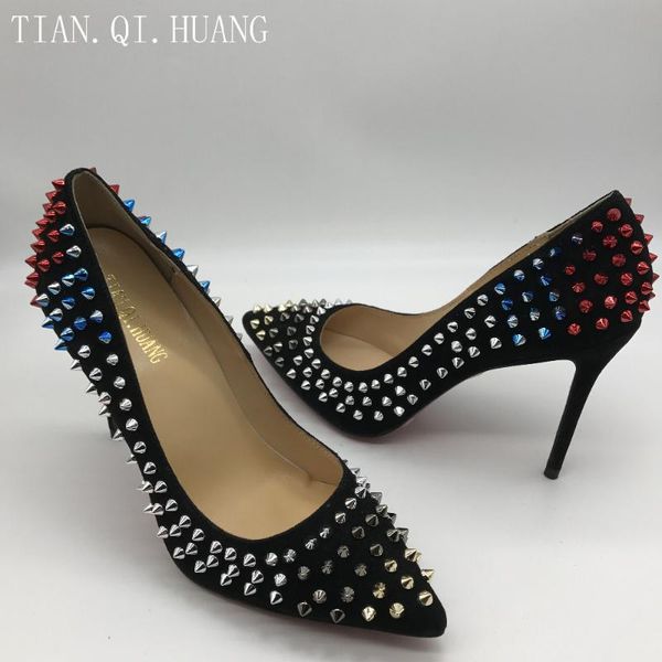 dress shoes 2021 fashion rivet design pumps women genuine leather high heels shoes, styles woman brand tian.qi.huang, Black
dress shoes 2021 fashion rivet design pumps women genuine leather high heels shoes, styles woman brand tian.qi.huang, Black