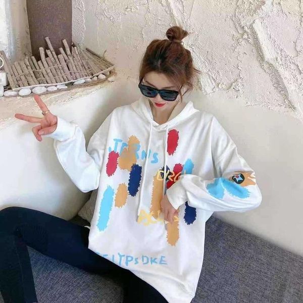women's hoodies & sweatshirts spring and autumn sweater fashion bright color wild print hooded pullover outdoor casual long sleeve, Black
women's hoodies & sweatshirts spring and autumn sweater fashion bright color wild print hooded pullover outdoor casual long sleeve, Black
