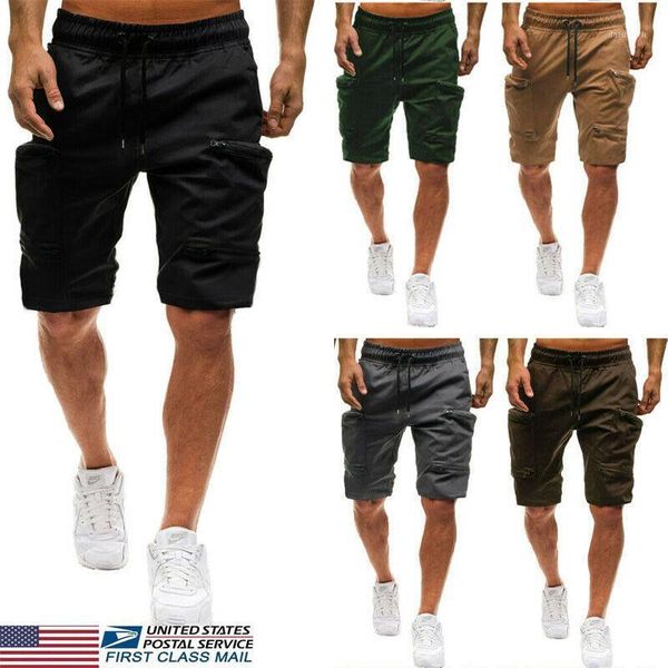 pro club cargo shorts men heavyweight joggers sweat pockets men's, White;black 
pro club cargo shorts men heavyweight joggers sweat pockets men's, White;black