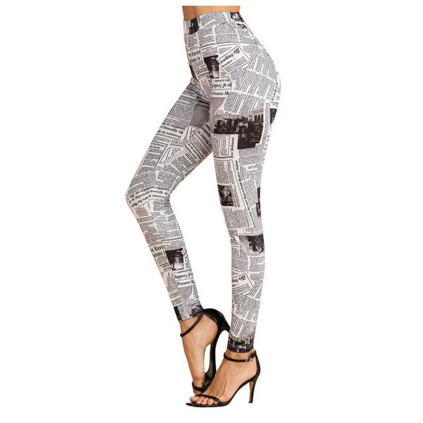 women's leggings fashion leggins black and white highstreet spaper letter print streetwear summer women casual trousers
women's leggings fashion leggins black and white highstreet spaper letter print streetwear summer women casual trousers