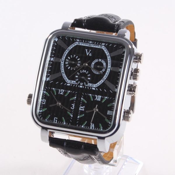 wristwatches v6 men's sports watch multiple time zone military business rectangle analog quartz watches male leather clock relogio masc, Slivery;brown
wristwatches v6 men's sports watch multiple time zone military business rectangle analog quartz watches male leather clock relogio masc, Slivery;brown