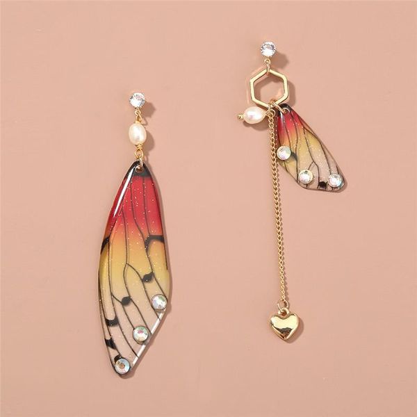 stud 2021 women's colorful butterfly wing cicada sweet romantic pendant earrings creative symmetry tassel, Golden;silver
stud 2021 women's colorful butterfly wing cicada sweet romantic pendant earrings creative symmetry tassel, Golden;silver