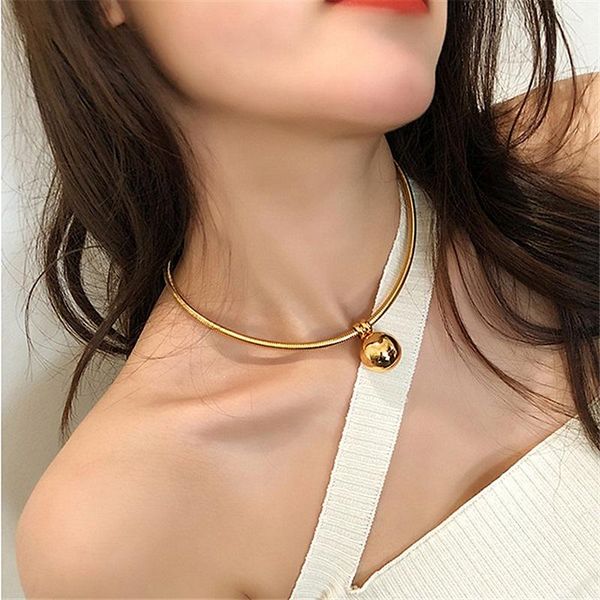 pendant necklaces chain collar necklace for women luxury jewelry simple metal ball christmas gift, Silver
pendant necklaces chain collar necklace for women luxury jewelry simple metal ball christmas gift, Silver