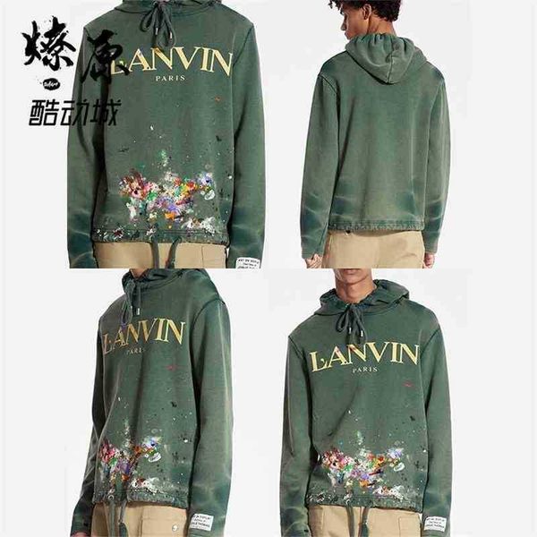 liaoyuan galery x galery dept langfan co signed 21 autumn and winter men's and women's paint splashing hoodie green 3oxz, Black
liaoyuan galery x galery dept langfan co signed 21 autumn and winter men's and women's paint splashing hoodie green 3oxz, Black