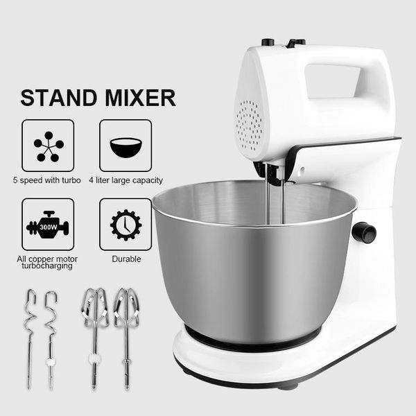 blender 300w 4l stainless steel bowl kitchen stand mixer 5-speeds cream egg whisk cake dough bread maker machine 220v
blender 300w 4l stainless steel bowl kitchen stand mixer 5-speeds cream egg whisk cake dough bread maker machine 220v