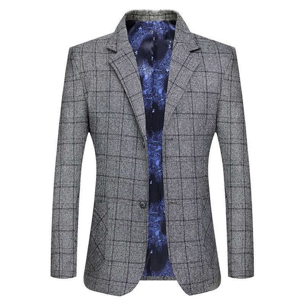 men's suits & blazers brand casual blazer jacket slim fashion gray plaid business dress suit coats male formal work party clothing j9xb, White;black
men's suits & blazers brand casual blazer jacket slim fashion gray plaid business dress suit coats male formal work party clothing j9xb, White;black