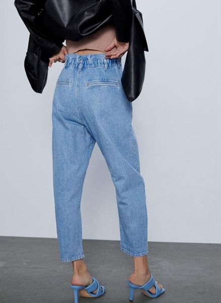 autumn 2021 women's retro solid color women's jeans pants casual loose boyfriend elastic high waist jeans pants, Black;white
autumn 2021 women's retro solid color women's jeans pants casual loose boyfriend elastic high waist jeans pants, Black;white