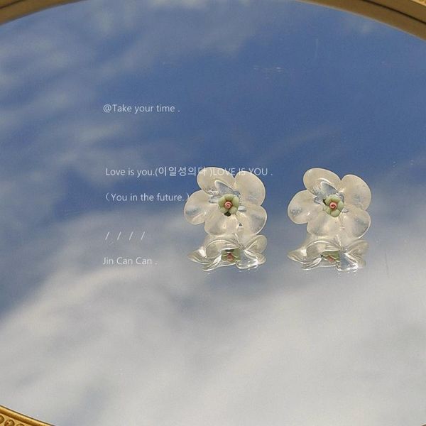 stud s925 transparent acrylic flower earrings girl fashion super fairy temperament classic summer all-match, Golden;silver
stud s925 transparent acrylic flower earrings girl fashion super fairy temperament classic summer all-match, Golden;silver