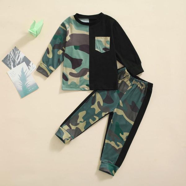 clothing sets focusnorm autumn causal kids boys clothes 1-6y camouflage printed patchwork long sleeve pullover pocket pant, White
clothing sets focusnorm autumn causal kids boys clothes 1-6y camouflage printed patchwork long sleeve pullover pocket pant, White