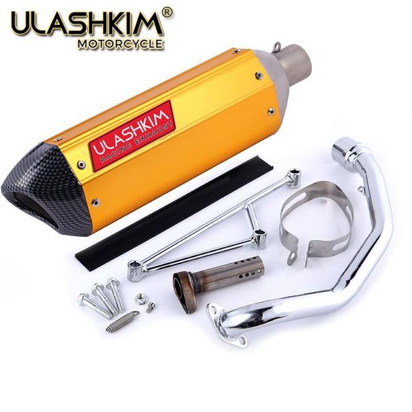 motorcycle scooter muffler exhaust escape + link contact pipe slip on full system fit gy6 125 150 157qmj 152qmi 4 stroke engine
motorcycle scooter muffler exhaust escape + link contact pipe slip on full system fit gy6 125 150 157qmj 152qmi 4 stroke engine
