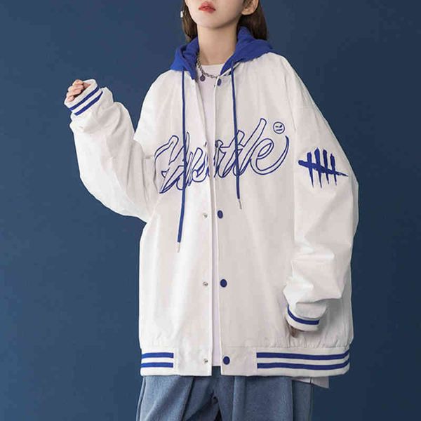 women hoodie hirigin 2021 loose hoodies sweatshirts style jacket variegated color and letters printed pattern button-down coat, Black
women hoodie hirigin 2021 loose hoodies sweatshirts style jacket variegated color and letters printed pattern button-down coat, Black