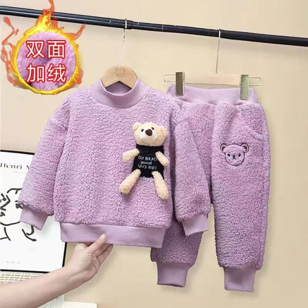 autumn winter thicken warm girls clothes set thick plush clothing sets baby boy's sweater + pants kids suit children clothe, White
autumn winter thicken warm girls clothes set thick plush clothing sets baby boy's sweater + pants kids suit children clothe, White