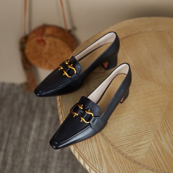 genuine leather stiletto medium high heels pointed toe pumps for women metal decoration shoes woman 2021 spring new party woman, Black
genuine leather stiletto medium high heels pointed toe pumps for women metal decoration shoes woman 2021 spring new party woman, Black