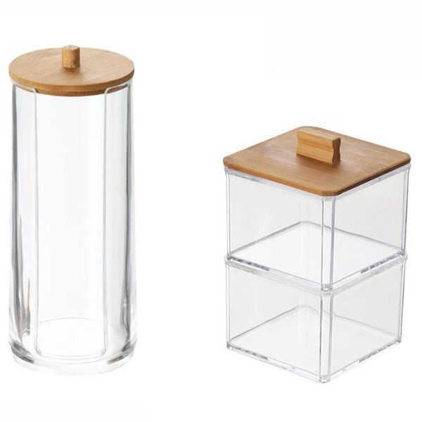 2pcs multifunctional round storage box makeup cotton pads swab storage bin cosmetics organizer box with bamboo cover
2pcs multifunctional round storage box makeup cotton pads swab storage bin cosmetics organizer box with bamboo cover