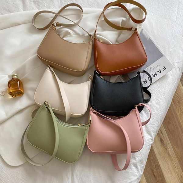 evening bags women's bag retro pure color pu leather shoulder underarm for women casual 2021 fashion ladies small handbags purse
evening bags women's bag retro pure color pu leather shoulder underarm for women casual 2021 fashion ladies small handbags purse