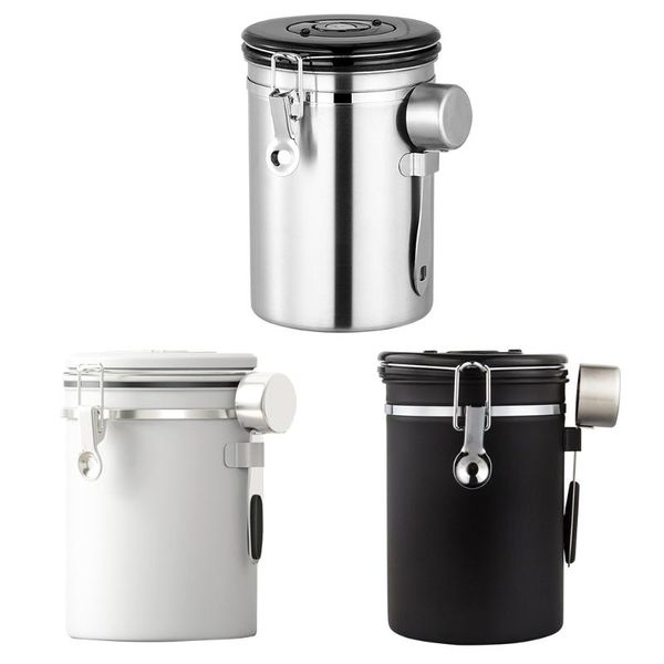 moisture-proof coffee storage container airtight stainless steel coffee canister vault bean container to keep bean fresh
moisture-proof coffee storage container airtight stainless steel coffee canister vault bean container to keep bean fresh
