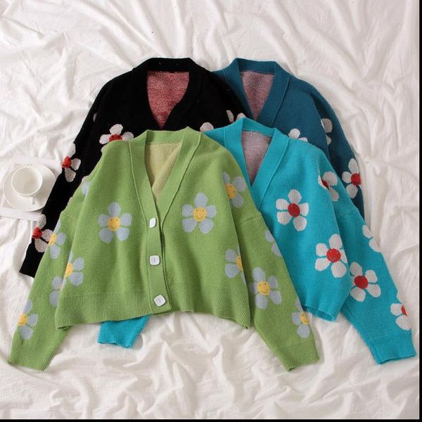 women cardigan female sweaters cute light green symbol life vintage sweater spring sweaters with flower print women, White;black
women cardigan female sweaters cute light green symbol life vintage sweater spring sweaters with flower print women, White;black