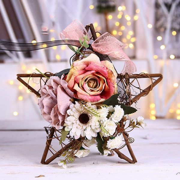 decorative flowers & wreaths 1pc diy flower decoration pentagonal star garland rattan ornaments christmas family wedding decor fake floral w
decorative flowers & wreaths 1pc diy flower decoration pentagonal star garland rattan ornaments christmas family wedding decor fake floral w