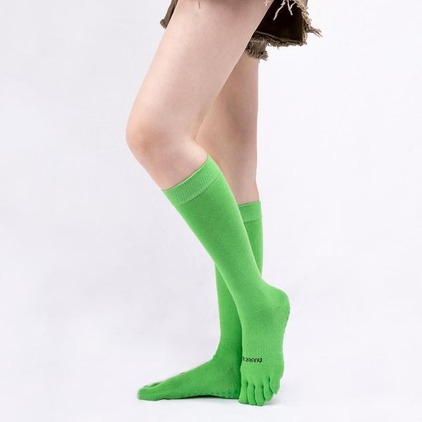 sports socks cotton yoga women foot bottom anti slip silicone dot breathable sport fitness cycling knee high tube ballet dance, Black
sports socks cotton yoga women foot bottom anti slip silicone dot breathable sport fitness cycling knee high tube ballet dance, Black