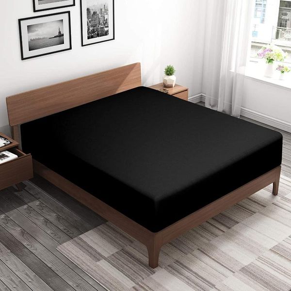 sheets & sets 1pc fitted sheet mattress cover 4 corner with rubber elastic band kids child single twin full double size 
sheets & sets 1pc fitted sheet mattress cover 4 corner with rubber elastic band kids child single twin full double size