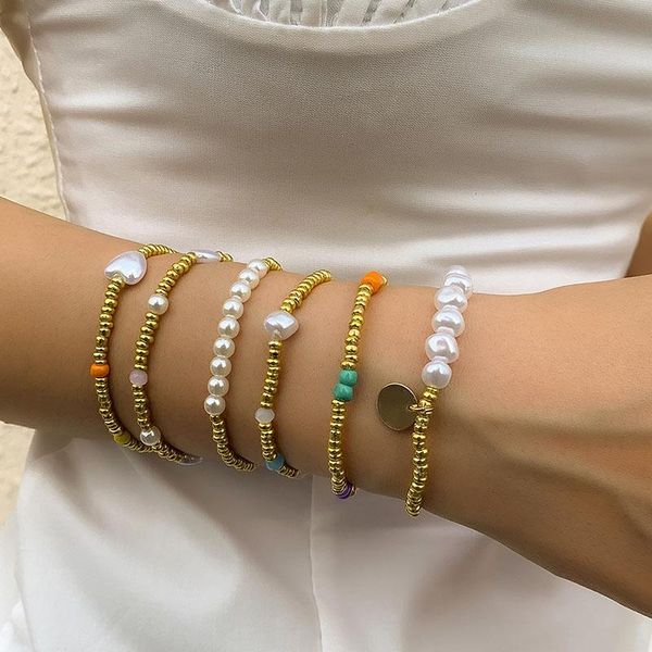 beaded, strands 6 pcs/set mixed acrylic beads bracelets for women baroque pearls charm set boho pearl braclets girls beach accessories, Black
beaded, strands 6 pcs/set mixed acrylic beads bracelets for women baroque pearls charm set boho pearl braclets girls beach accessories, Black
