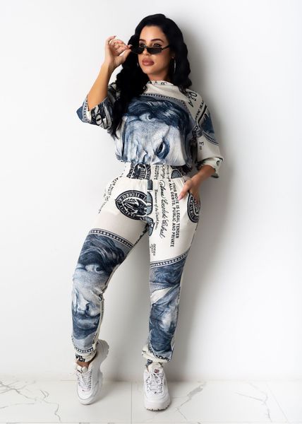 us dollar print two piece sets for women o-neck short sleeve casual two piece set outfits tracksuits club loose pants set, Gray
us dollar print two piece sets for women o-neck short sleeve casual two piece set outfits tracksuits club loose pants set, Gray