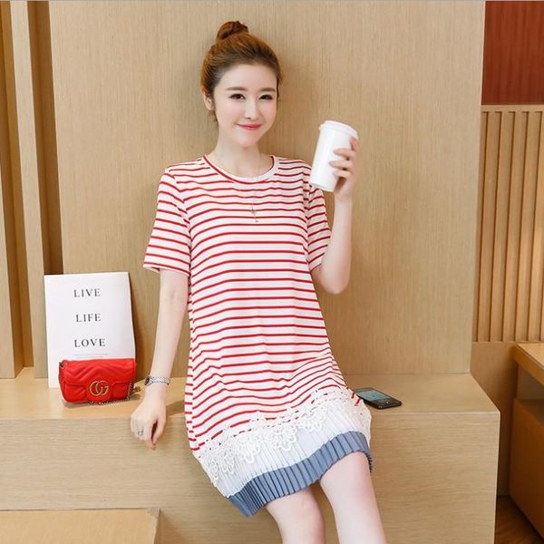 maternity dresses summer red stripe cotton dress back bows short sleeve-neck pregnant women pregnancy pleated, White
maternity dresses summer red stripe cotton dress back bows short sleeve-neck pregnant women pregnancy pleated, White