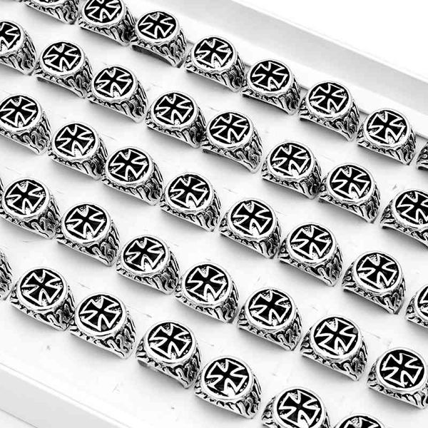 20 pieces/lot black enamel cross vintage men rings party gift 2021 fashion jewelry, Silver
20 pieces/lot black enamel cross vintage men rings party gift 2021 fashion jewelry, Silver