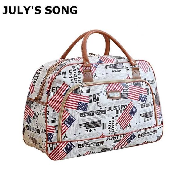 july's song women travel bag large capacity pu leather waterproof luggage duffel casual tote weekender for short trip 211118
july's song women travel bag large capacity pu leather waterproof luggage duffel casual tote weekender for short trip 211118