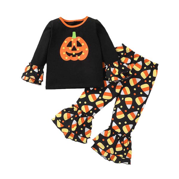 halloween kids clothing sets girls outfits baby clothes children wear pumpkin striped t-shirts flared pants spring autumn cartoon 2pcs b8274, White
halloween kids clothing sets girls outfits baby clothes children wear pumpkin striped t-shirts flared pants spring autumn cartoon 2pcs b8274, White