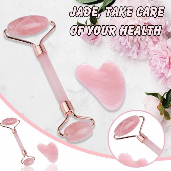 pink crystal roller massager set double-headed jade roller heart-shaped scraper face lift anti-aging massage tools 311
pink crystal roller massager set double-headed jade roller heart-shaped scraper face lift anti-aging massage tools 311