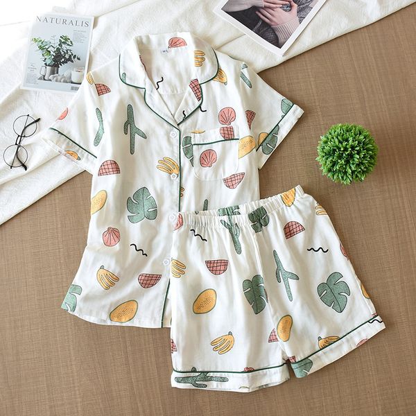 2021 new 2 pieces women cotton casual short-sleeved sleepwear printed summer pajamas set shorts female homewear sdrm, Black;red
2021 new 2 pieces women cotton casual short-sleeved sleepwear printed summer pajamas set shorts female homewear sdrm, Black;red