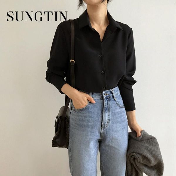 women's blouses & shirts sungtin 2021 fashion black blouse women spring long sleeve casual shirt turn down collar office lady white
women's blouses & shirts sungtin 2021 fashion black blouse women spring long sleeve casual shirt turn down collar office lady white