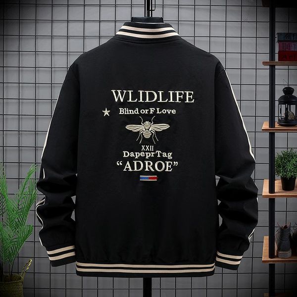 men's jackets embroidery bomber auytumn winter jacket men 2021 japanese streetwear for brand coat, Black;brown
men's jackets embroidery bomber auytumn winter jacket men 2021 japanese streetwear for brand coat, Black;brown