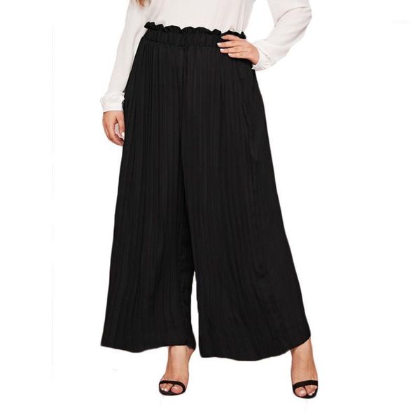 plus size xl-4xl women palazzo pants black casual fashion ladies pleated high elastic waist trousers wide leg clohes femme women's & ca, Black;white
plus size xl-4xl women palazzo pants black casual fashion ladies pleated high elastic waist trousers wide leg clohes femme women's & ca, Black;white