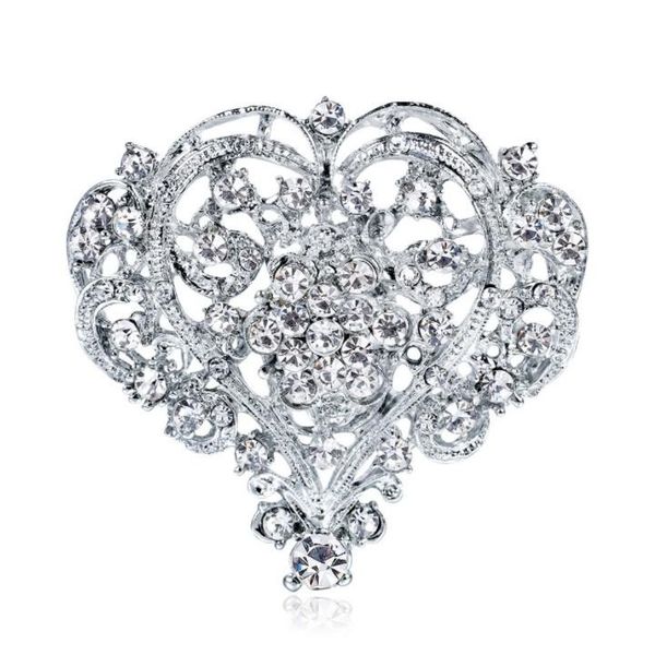 pins, brooches large heart women's white crystal corsage from swarovskis fine love brooch holding flowers wedding accessories, Gray
pins, brooches large heart women's white crystal corsage from swarovskis fine love brooch holding flowers wedding accessories, Gray