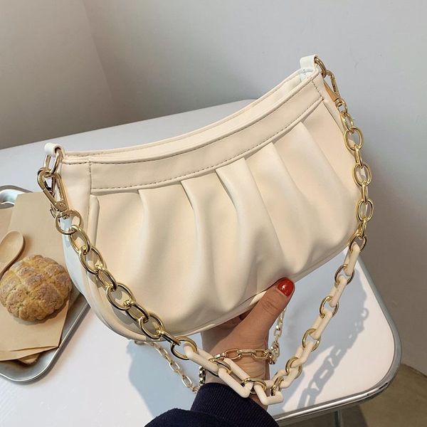 evening bags 2021 women brand white folds crossbody designer chain shoulder soft leather pleated baguette pouch totes travel bag
evening bags 2021 women brand white folds crossbody designer chain shoulder soft leather pleated baguette pouch totes travel bag